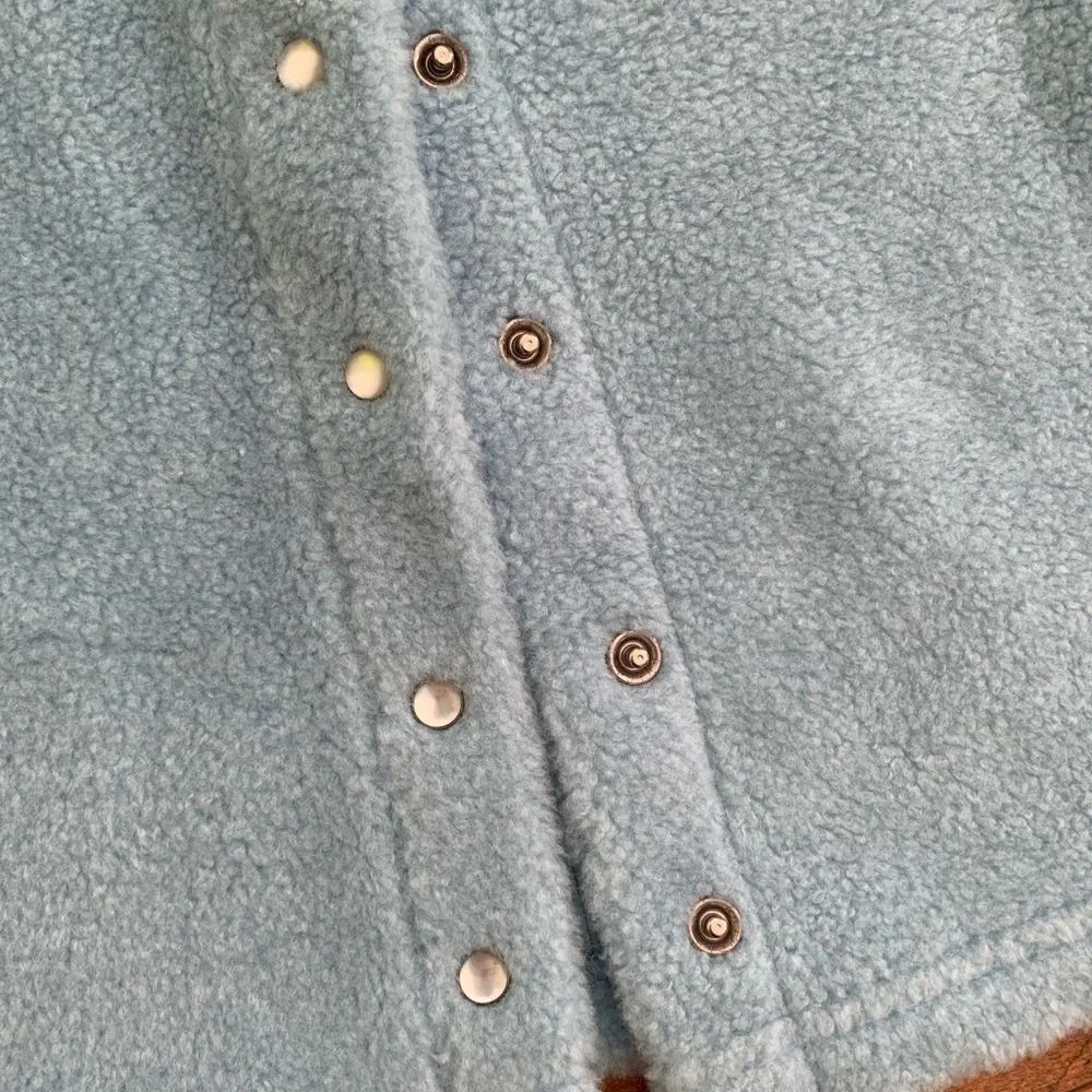 Vintage Baby Gap•Girl's Blue Snap Front Fleece Jacket 12-18 Months